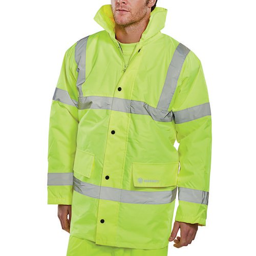 BEESWIFT CONSTRUCTOR HIGH VISIBILITY JACKET SATURN YELLOW 2X