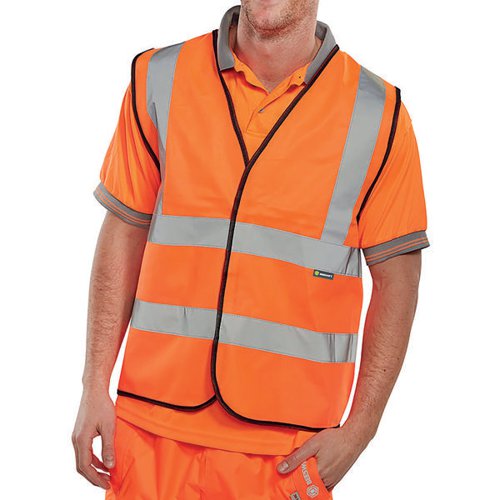 BEESWIFT HIGH VISIBILITY WAISTCOAT FULL APP G ORANGE M WCENG