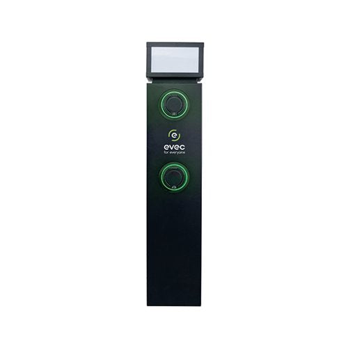 EVEC ELECTRIC VEHICLE DUAL CHARGER PEDESTAL TYPE 2 SOCKETS 7