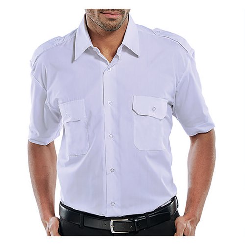 BEESWIFT PILOT SHORT SLEEVE SHIRT WHITE 19 PSSSW19