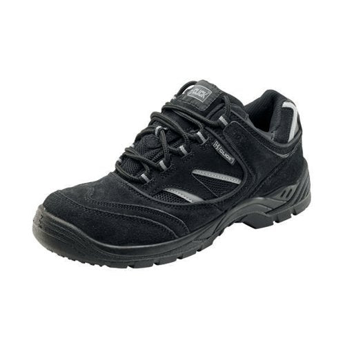 BEESWIFT DUAL DENSITY PU SAFETY TRAINERS 1 PAIR BLACK 8 CDDT