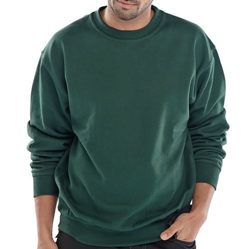 BEESWIFT CLICK POLYCOTTON SWEATSHIRT BOTTLE GREEN 3XL CLPCSB