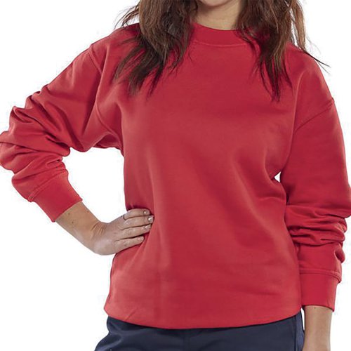 BEESWIFT CLICK POLYCOTTON SWEATSHIRT RED XL CLPCSREXL