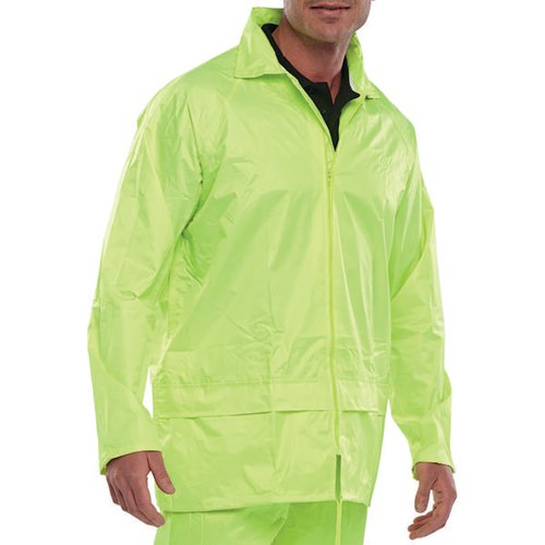 BEESWIFT NYLON B-DRI WEATHER PROOF JACKET SATURN YELLOW XL N