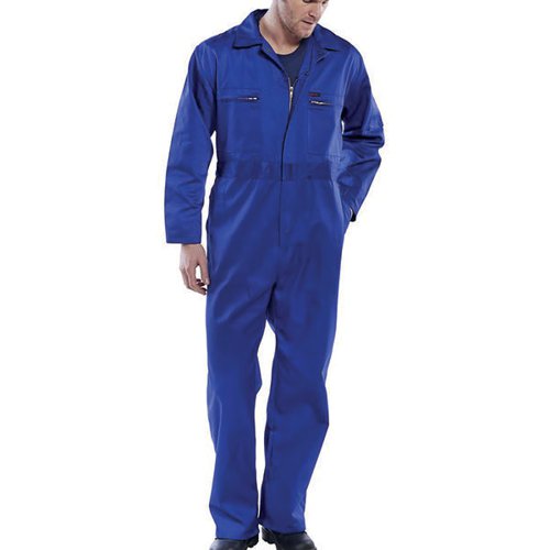 BEESWIFT SUPER CLICK HEAVYWEIGHT BOILERSUIT ROYAL BLUE 42 PC