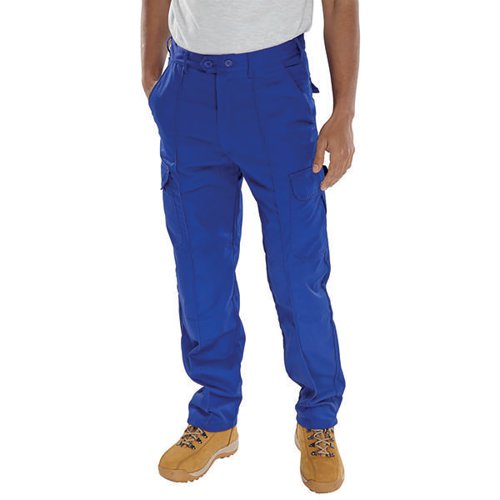 BEESWIFT SUPER CLICK DRIVERS TROUSERS ROYAL BLUE 34 PCTHWR34