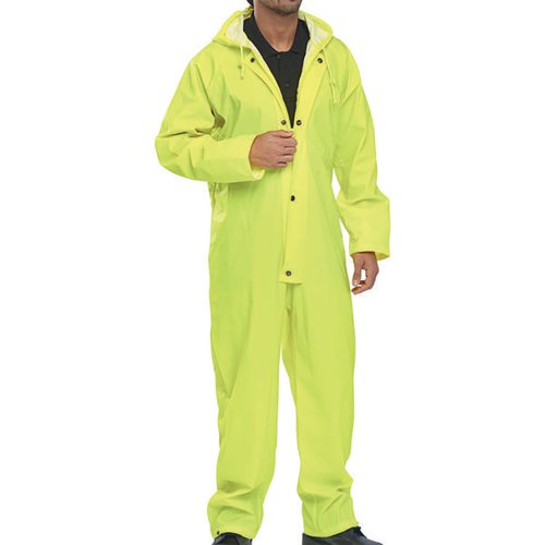 BEESWIFT SUPER B-DRI PU COVERALL SATURN YELLOW 2XL SBDCSY2XL