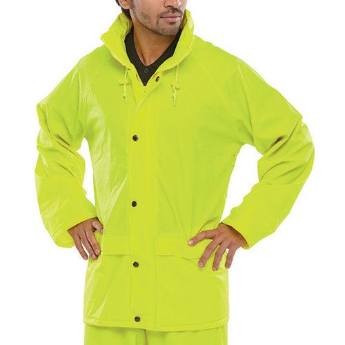 BEESWIFT SUPER B-DRI WEATHER PROOF JACKET SATURN YELLOW 2XL