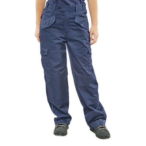 BEESWIFT LADIES POLYCOTTON TROUSERS NAVY BLUE 32 LPCTHWN32