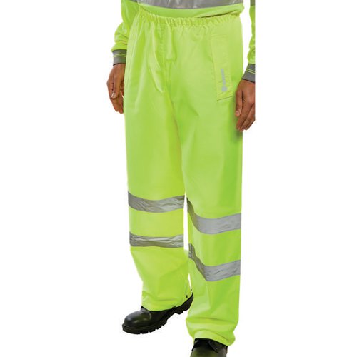 BEESWIFT HIGH VISIBILITY TRAFFIC TROUSERS SATURN YELLOW 2XL