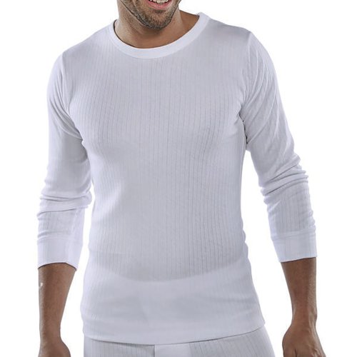 BEESWIFT LONG SLEEVE THERMAL VEST WHITE L THVLSWL