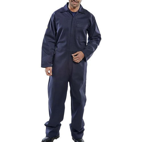 BEESWIFT FIRE RETARDANT BOILERSUIT NAVY BLUE 38 CFRBSN38