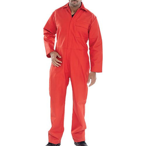 BEESWIFT FIRE RETARDANT BOILERSUIT RED 36 CFRBSRE36