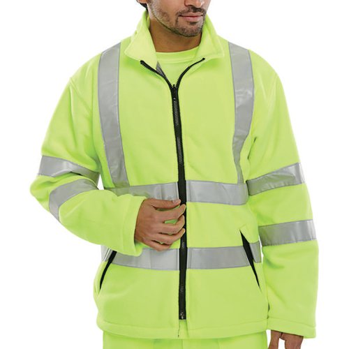 BEESWIFT CARNOUSTIE HI VIS FLEECE JACKET SATURN YELLOW 2XL C