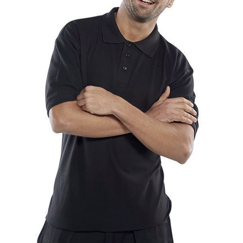 BEESWIFT CLICK PREMIUM PK SHORT SLEEVE POLO SHIRT BLACK S CP