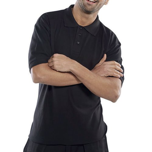 BEESWIFT CLICK PREMIUM PK SHORT SLEEVE POLO SHIRT BLACK M CP