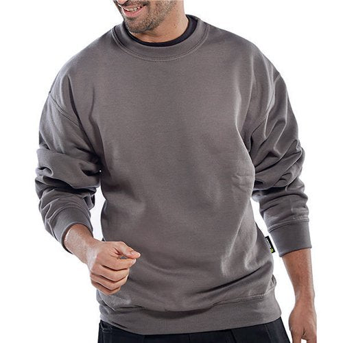 BEESWIFT CLICK POLYCOTTON SWEATSHIRT GREY M CLPCSGYM
