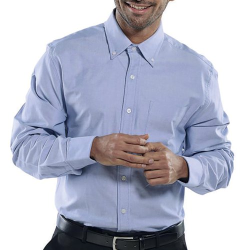 BEESWIFT OXFORD LONG SLEEVE SHIRT BLUE 18 OXSLSB18
