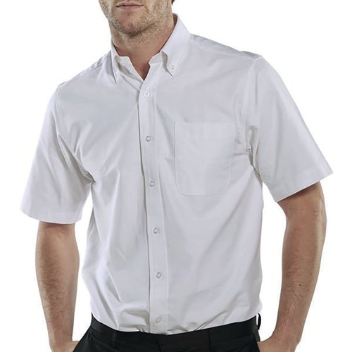 BEESWIFT SHORT SLEEVE OXFORD SHIRT WHITE 17 OXSSSW17