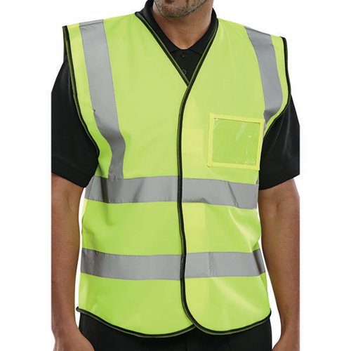 BEESWIFT HIGH VISIBILITY ID VEST SYELLOW XL BD108SYXL