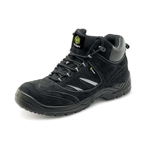 BEESWIFT CLICK LACE UP S1 SAFETY TRAINER BOOTS 1PR BLACK 13