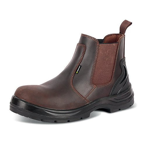 BEESWIFT CLICK S3 PUR SAFETY DEALER BOOTS 1PR BROWN 5 CTF42B