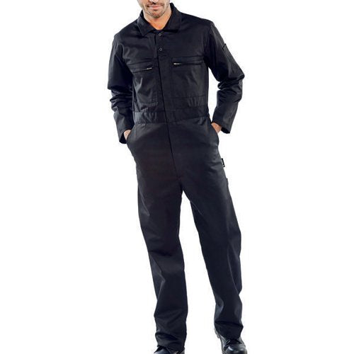 BEESWIFT SUPER CLICK HEAVYWEIGHT BOILERSUIT BLACK 46 PCBSHWB