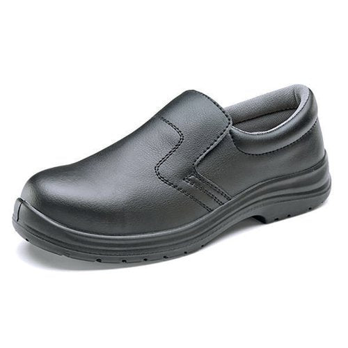 BEESWIFT MICRO-FIBRE STEEL TOE S2 SLIP-ON SHOE 1PR BLACK 11