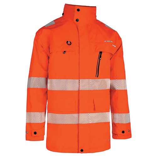 BEESWIFT DELTIC HIGH VISIBILITY FOUL WEATHER JACKET ORANGE 2