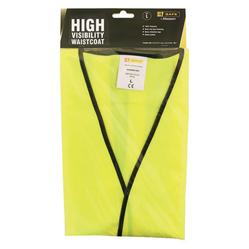 BEESWIFT BSAFE HIGH VISIBILITY VEST SATURN YELLOW L BS062L