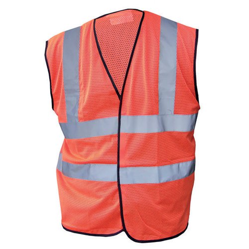 BEESWIFT HIGH VISIBILITY MESH VEST ORANGE 3XL HVMWOR3XL