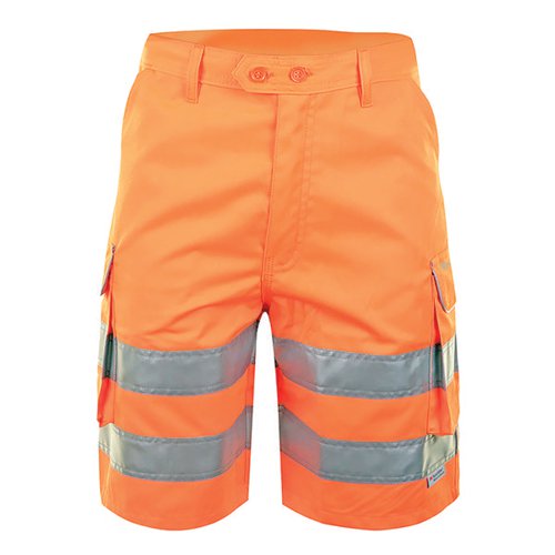 BEESWIFT RAIL SPEC HIGH VISIBILITY SHORTS ORANGE 40 RSS40