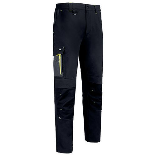 BEESWIFT FLEXWORKWEAR TROUSERS BLACK/GREY 28R SFTBLGY28R
