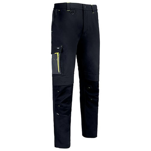 BEESWIFT FLEXWORKWEAR TROUSERS BLACK/GREY 30R SFTBLGY30R