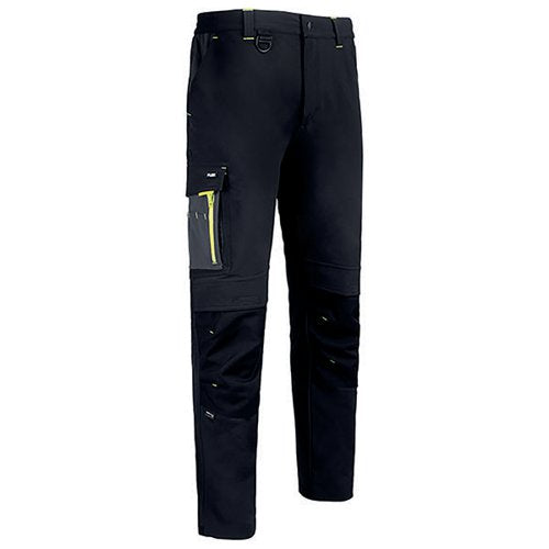 BEESWIFT FLEXWORKWEAR TROUSERS BLACK/GREY 34R SFTBLGY34R
