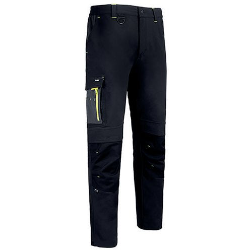 BEESWIFT FLEXWORKWEAR TROUSERS BLACK/GREY 30S SFTBLGY30S