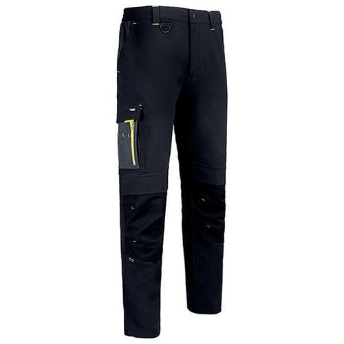 BEESWIFT FLEXWORKWEAR TROUSERS BLACK/GREY 28T SFTBLGY28T