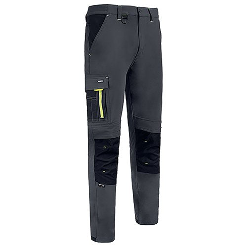 BEESWIFT FLEXWORKWEAR TROUSERS GREY/BLACK 32S SFTGYBL32S