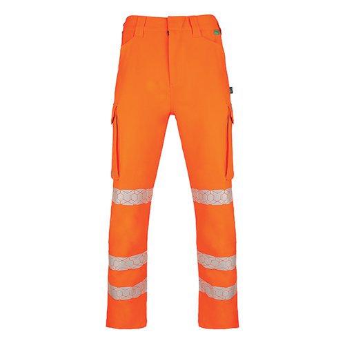 BEESWIFT ENVIROWEAR HIGH VISIBILITY TROUSERS ORANGE 34R EWCT