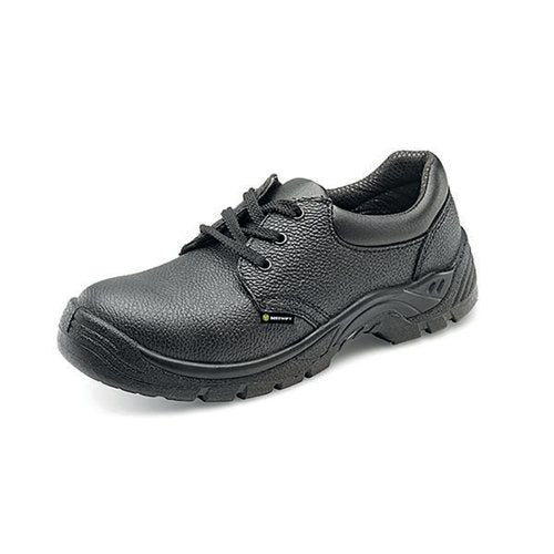 BEESWIFT STEEL TOE CAP LEATHER UPPER SAFETY SHOE 1PR BLACK 1