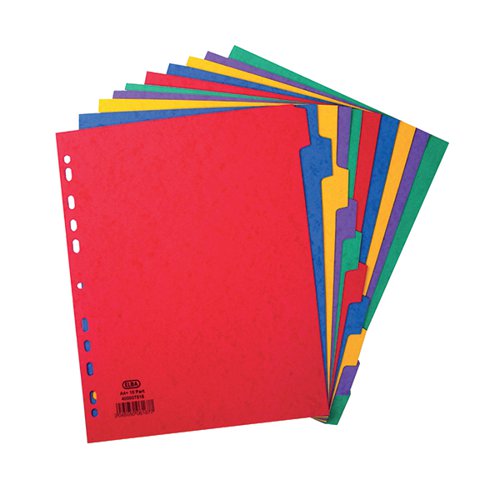 ELBA 10-PART EXTRA WIDE PRESSBOARD DIVIDER A4 400007516