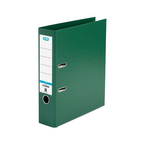 ELBA 70MM LEVER ARCH FILE PLASTIC GREEN A4 100202174