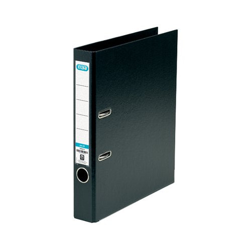 ELBA 50MM LEVER ARCH FILE PLASTIC A4 BLACK 100202102
