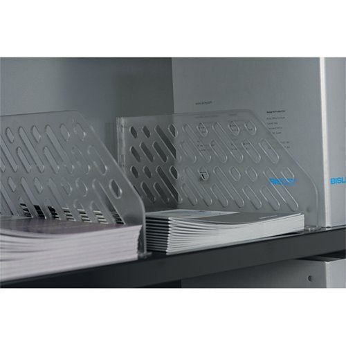BISLEY SHELF DIVIDER PLASTIC 405X180X85MM CLEAR (PACK OF 5)