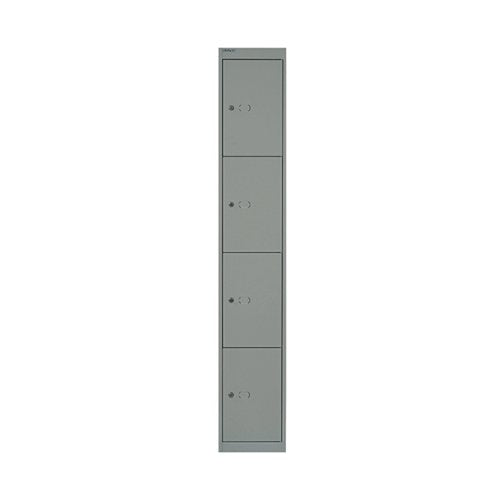 BISLEY 4 DOOR LOCKER 305X457X1802MM GOOSE GREY BY02537