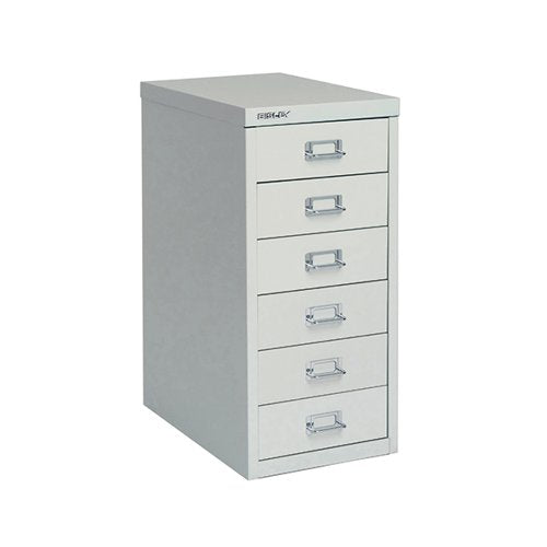BISLEY 6 MULTIDRAWER CABINET A4 298X400X610MM GREY H296NL-07