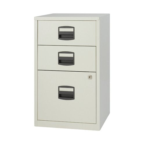 BISLEY 3 DRAWER FILING CABINET A4 413X400X672MM GOOSE GREY P