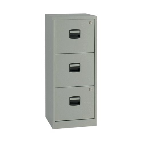 BISLEY 3 DRAWERS FILING CABINET A4 413X400X1015MM GREY BY607