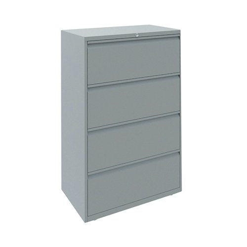 BISLEY 4 DRAWER FILING CABINET LOCKABLE 830X490X1400MM GOOSE