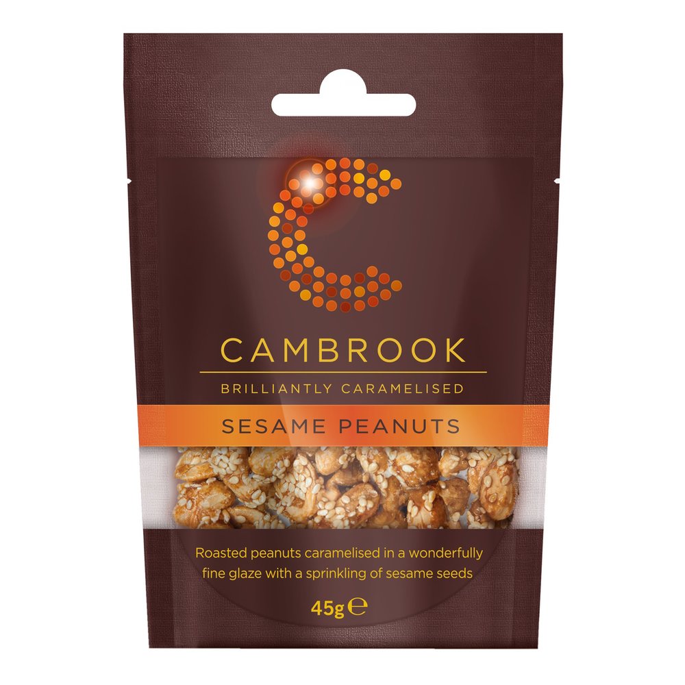 CAMBROOK CARAMELISED SESAME PEANUTS (45g) x 12